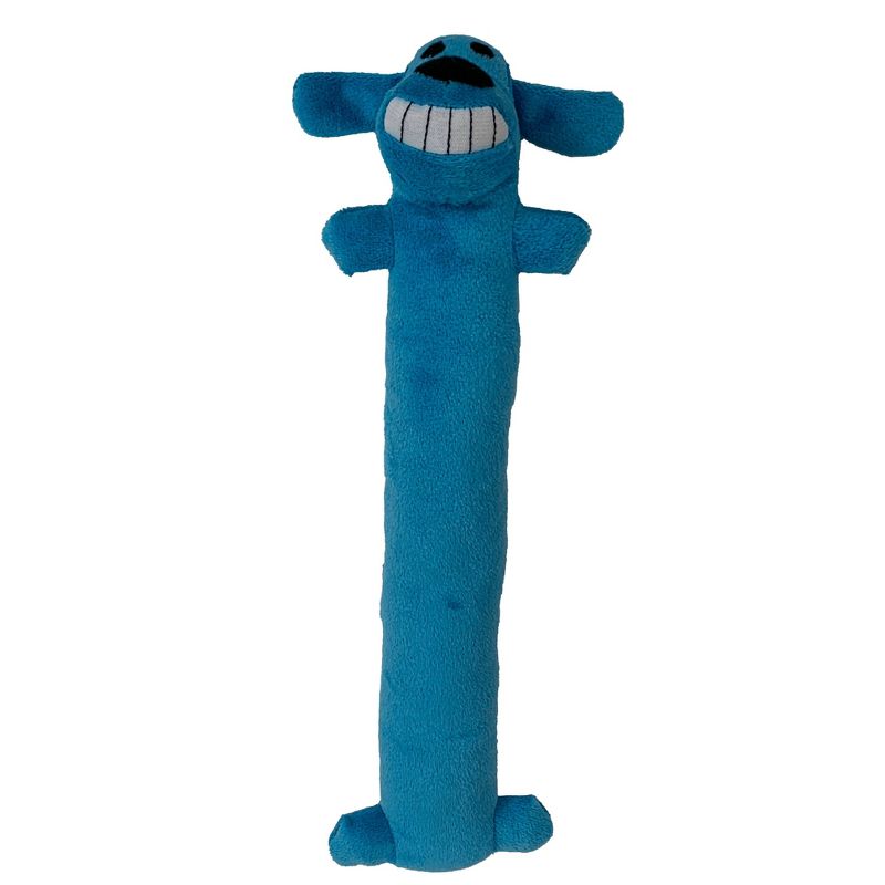Multipet Loofa Dog Toy - Blue - 12"