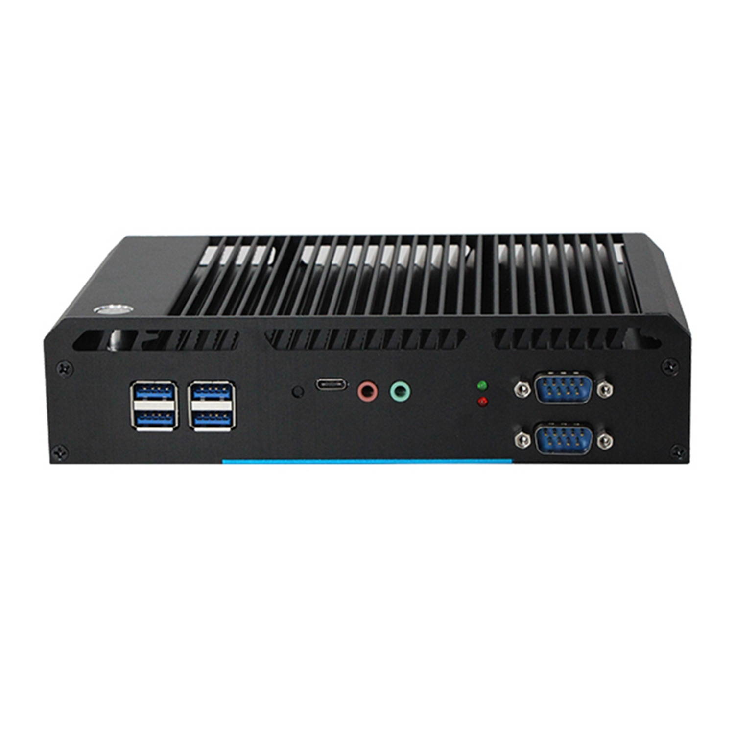 Fanless Industrial PC,IPC,Mini Computer,Intel Core I3 5005U,Windows 10 Pro/Linux Ubuntu,(Black),[VGA,HDMI,DP,2LAN,2USB2.0,4USB3.0,3RS232,RS485,WiFi],(16G RAM/512G SSD)
