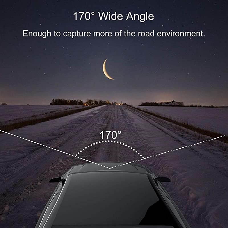 Dash Cam 1080P FHD Car Camera Recorder 2.45 Inch LCD Screen 170&deg;Wide Angle, Dash Camera for Cars with G-Sensor Loop Recording WDR Motion Detection Night Vision.