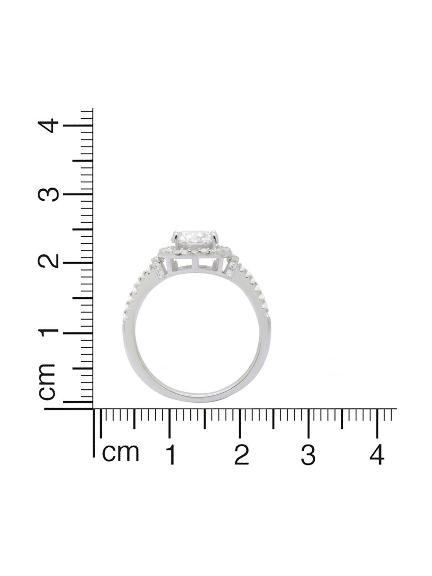 Anayra 92.5 Sterling Silver Sparkling Ring for Women