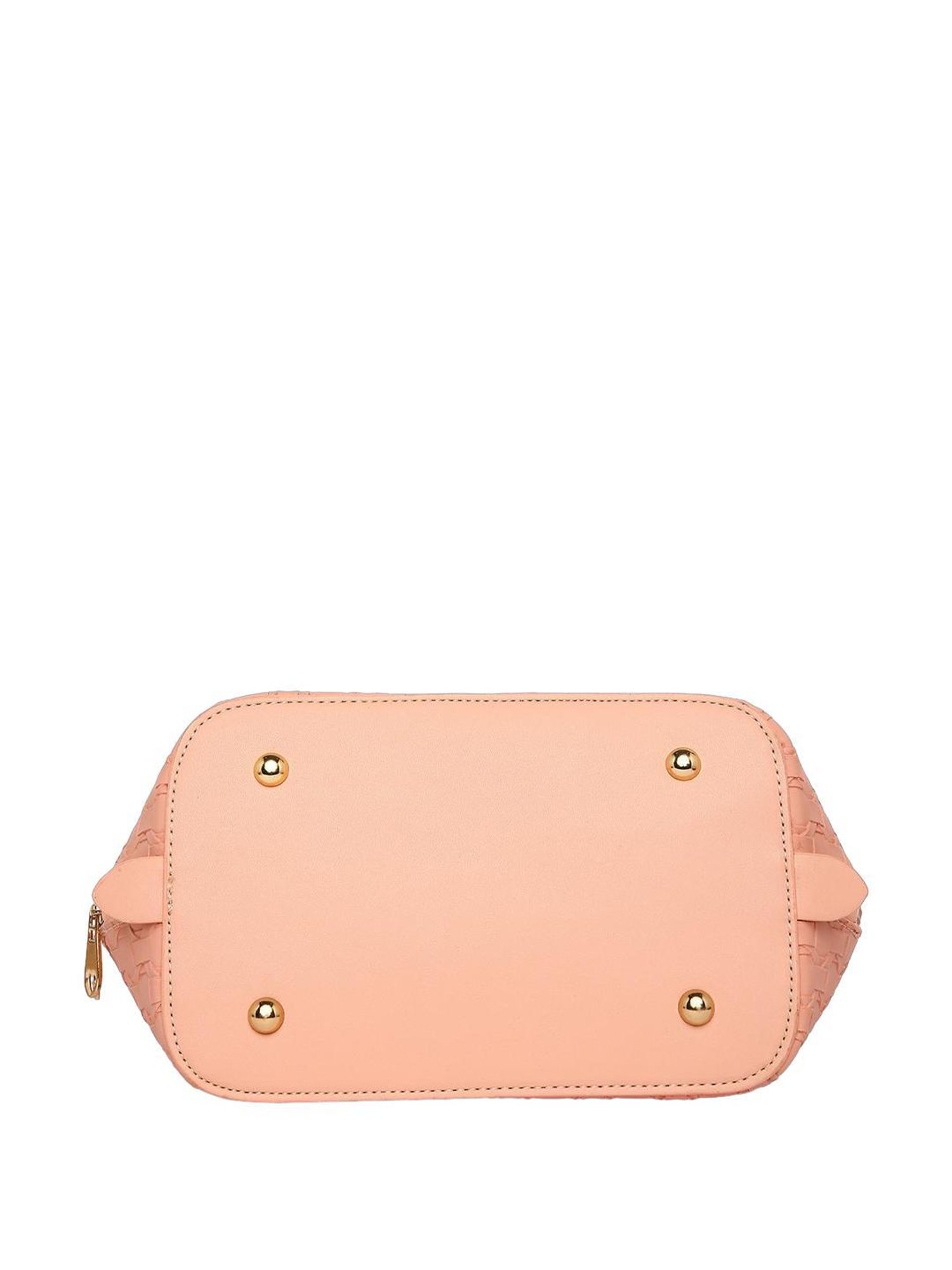 Caprese Rosa Pink Faux Leather Textured Handbag