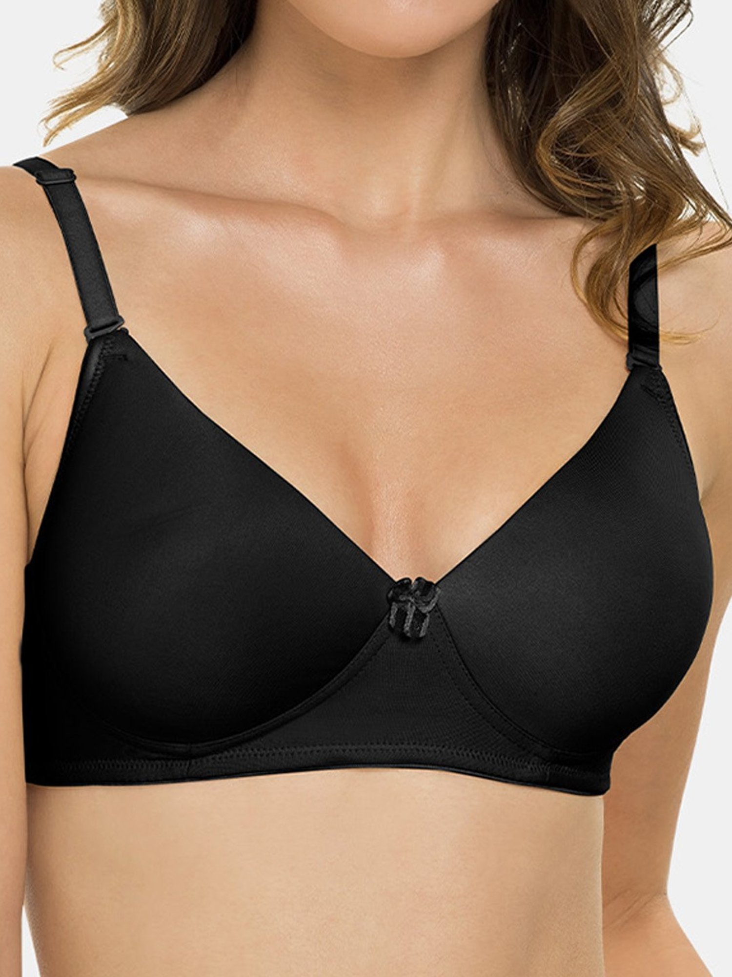 Tweens Black Non Wired Padded T-Shirt Bra