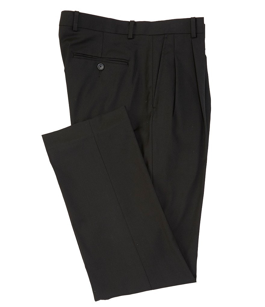 Daniel Cremieux Signature Solid Pleated Dress Pants
