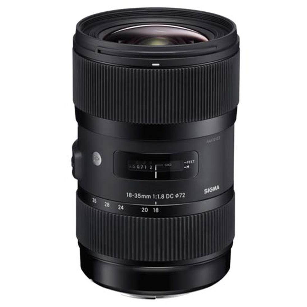 Sigma AF 18-35mm f/1.8 DC HSM Lens for Nikon w/ Lexar 64GB Class 10 Memory Card