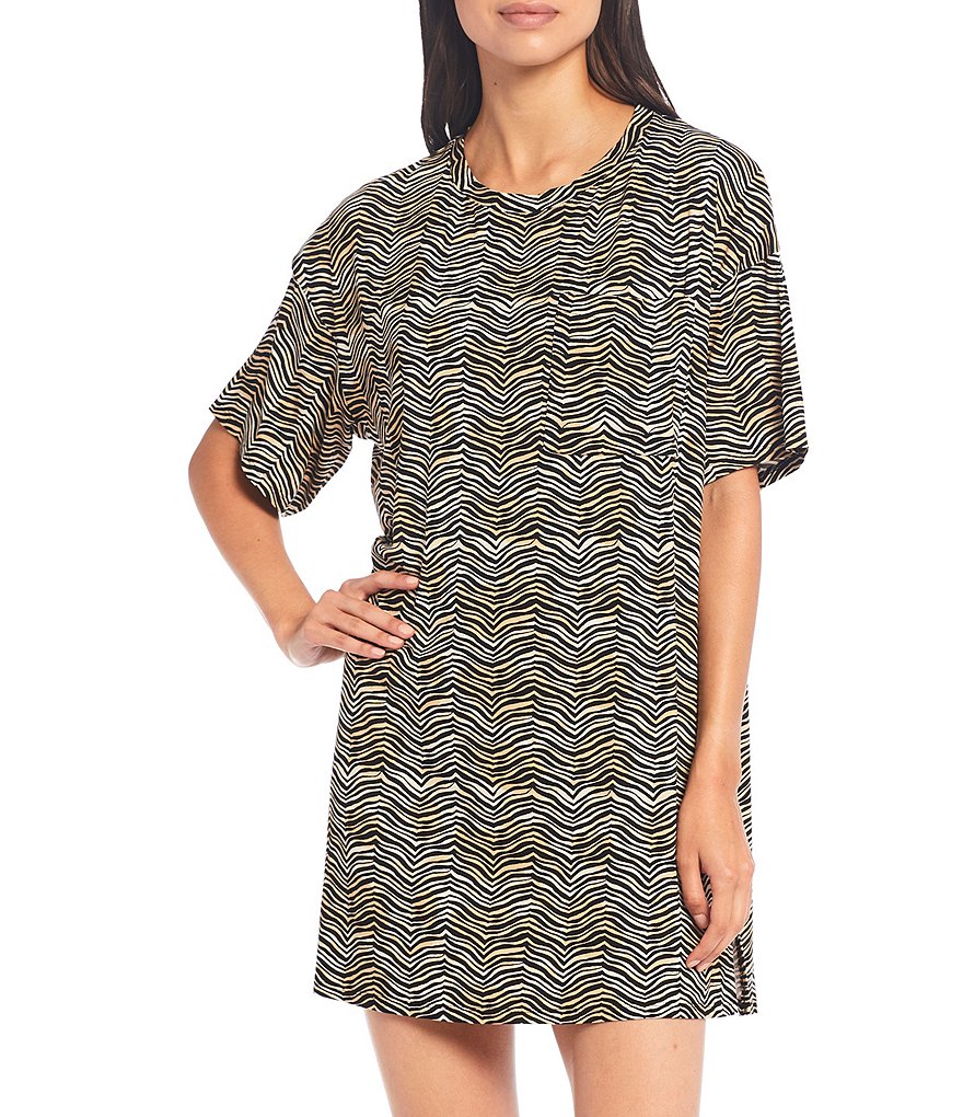 Refinery29 Animal Print Jersey Sleepshirt