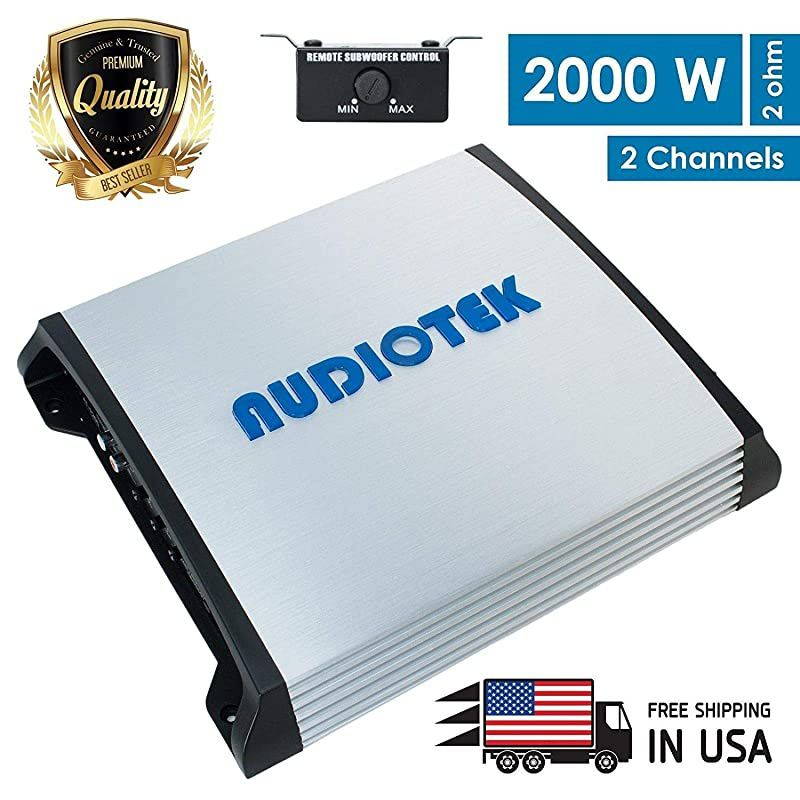 AT920S 2000W 2 Channel Class AB 2 Ohm Stable Car Audio Stereo Amplifier wLED Indicator