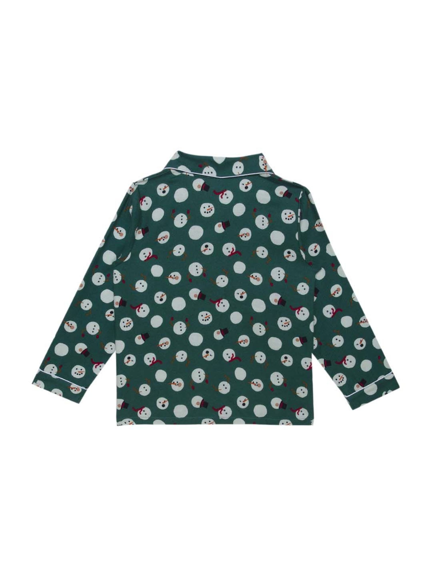 Fluffalump Boys Multicolor Cotton Printed Nightwear Top & Pants Set