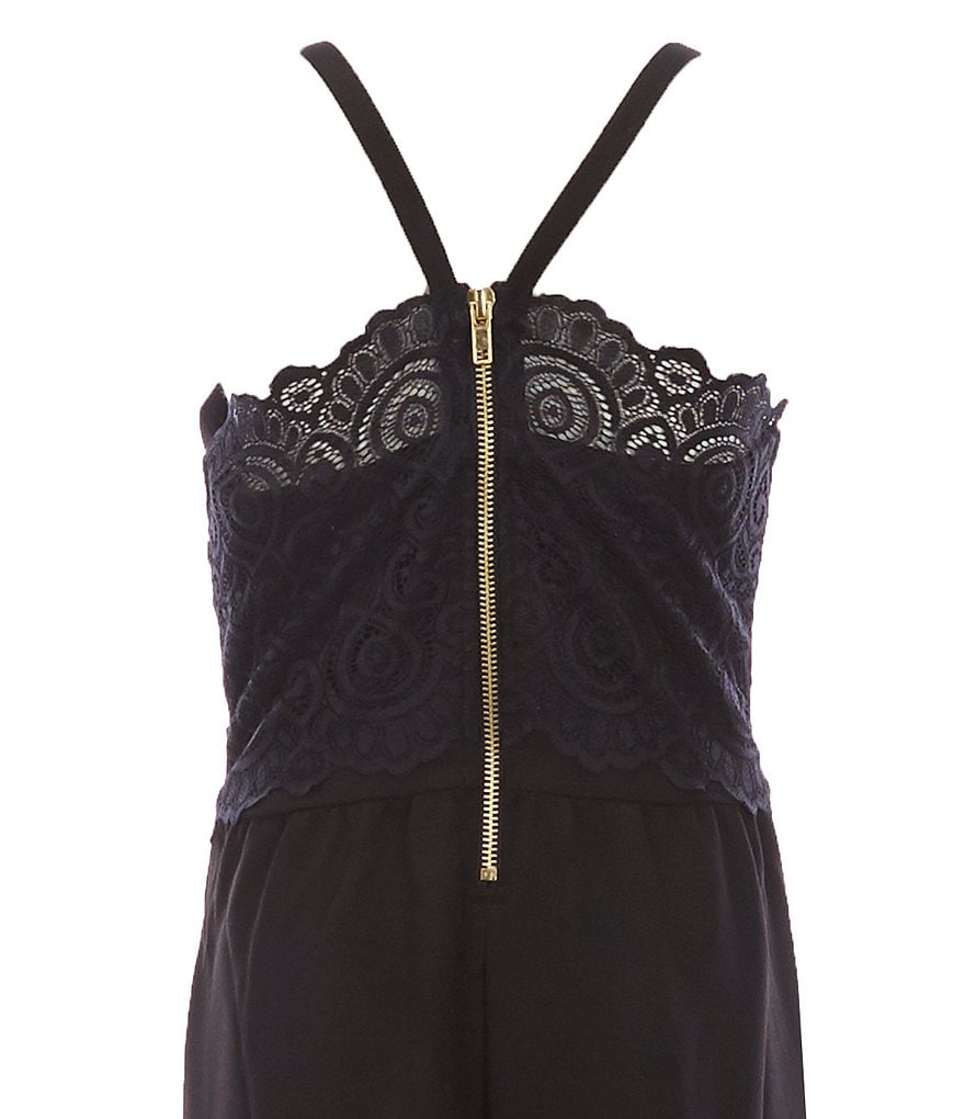 Honey And Rosie Big Girls 8-16 Lace-Back Jumpsuit