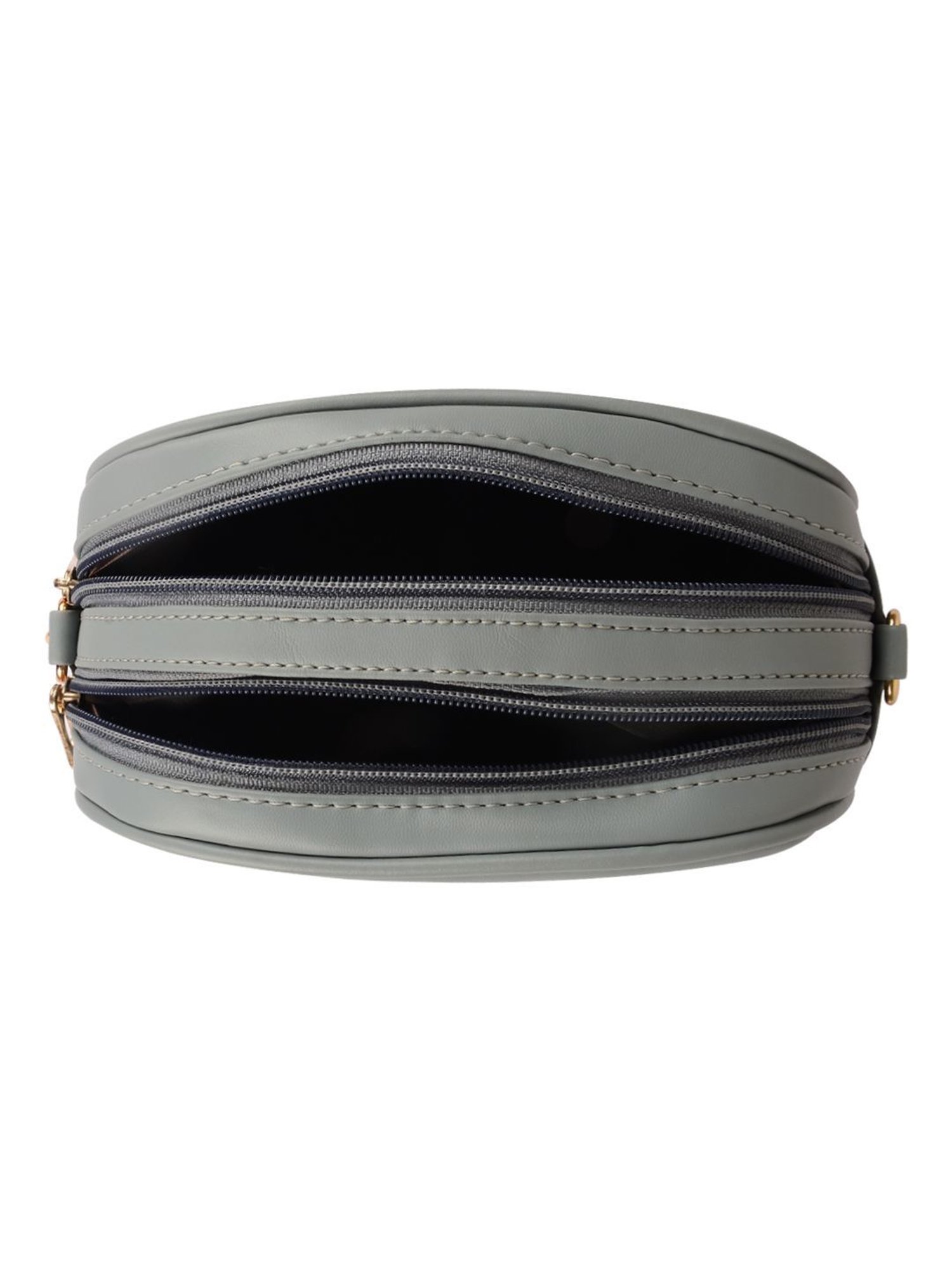 Horra Grey Quilted Small Cross Body Bag