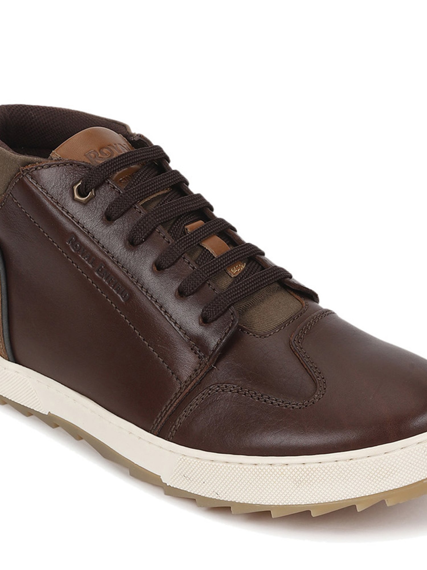 Royal Enfield Men's HANKER Brown Casual Sneakers