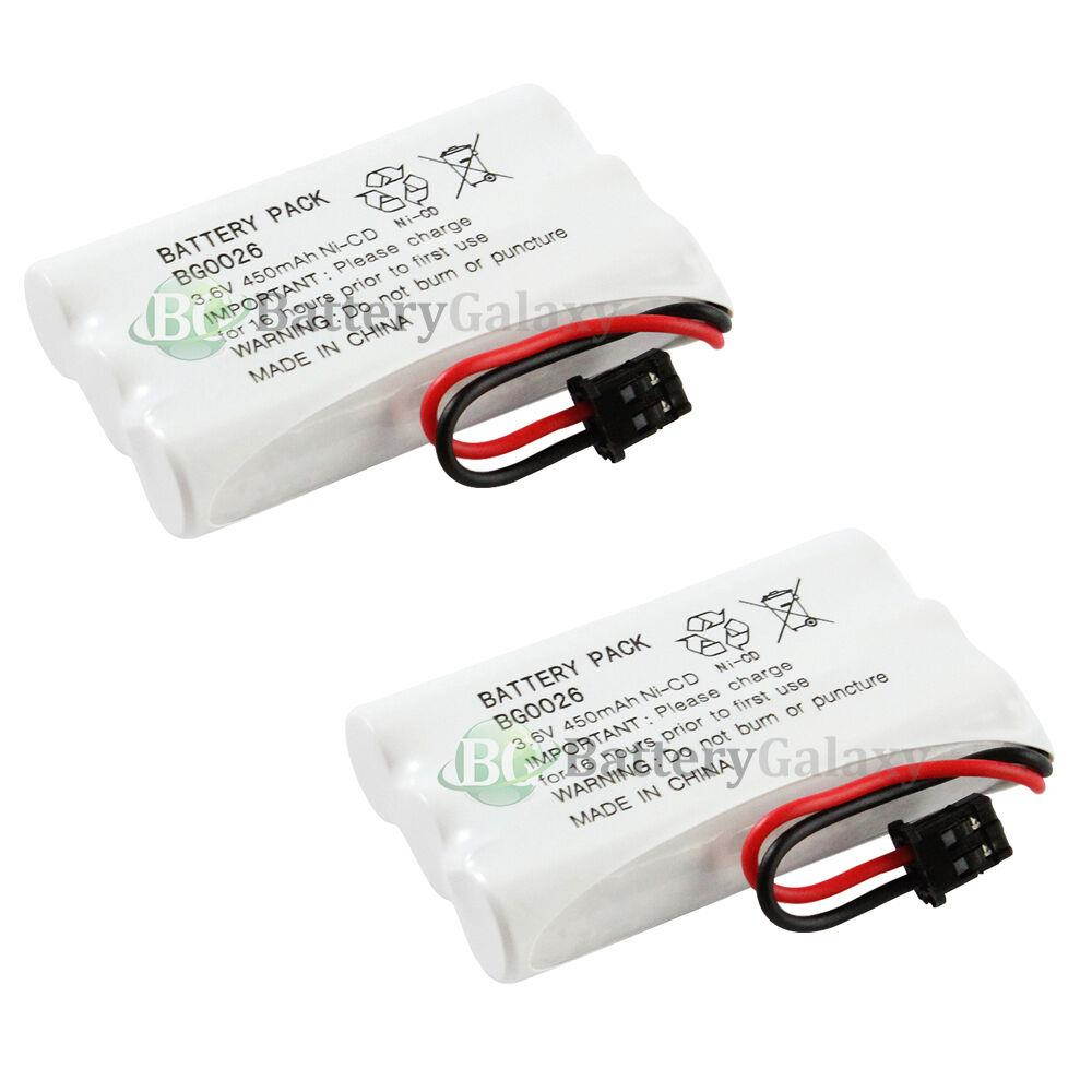 2 NEW Cordless Home Phone Rechargeable Battery for Uniden BT-446 BT446 ER-P512