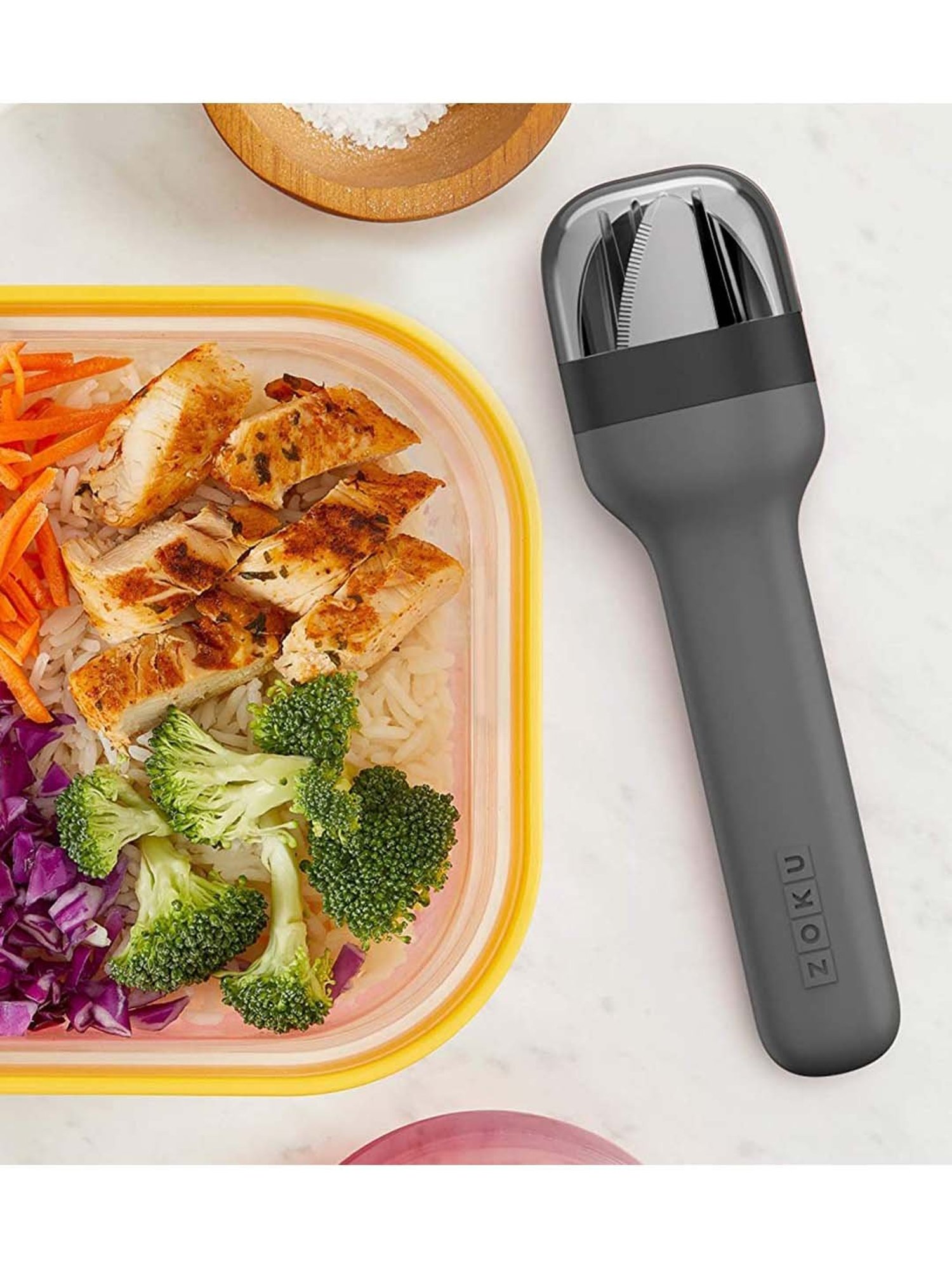 Zoku Grey Stainless Steel Pocket Utensils - Set of 3