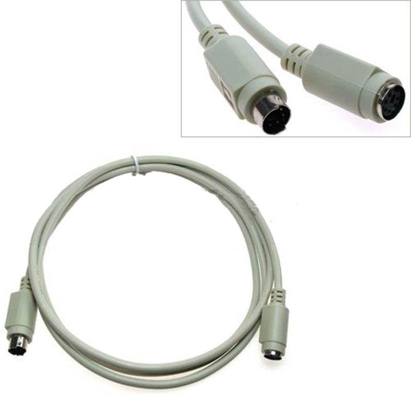 PS2 PS/2 Keyboard Mouse Male To Female Extension Cable Lead 6 Pin Motherboard Mouse for Mouse Keyboard IC Card Reader