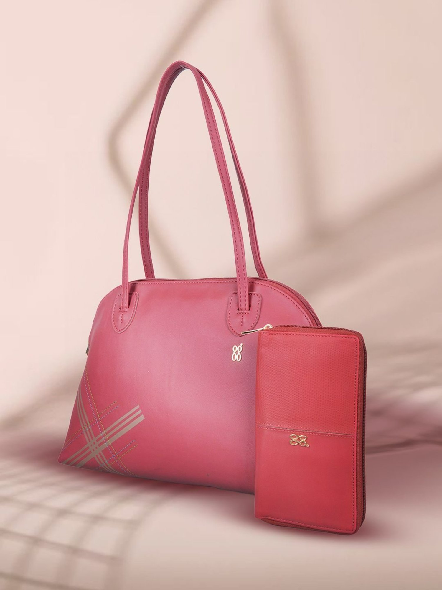 Baggit Red Solid Shoulder Bag