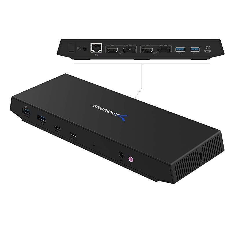 USB Type-C Dual 4K Universal Docking Station with USB C Power Delivery (DS-WSPD)