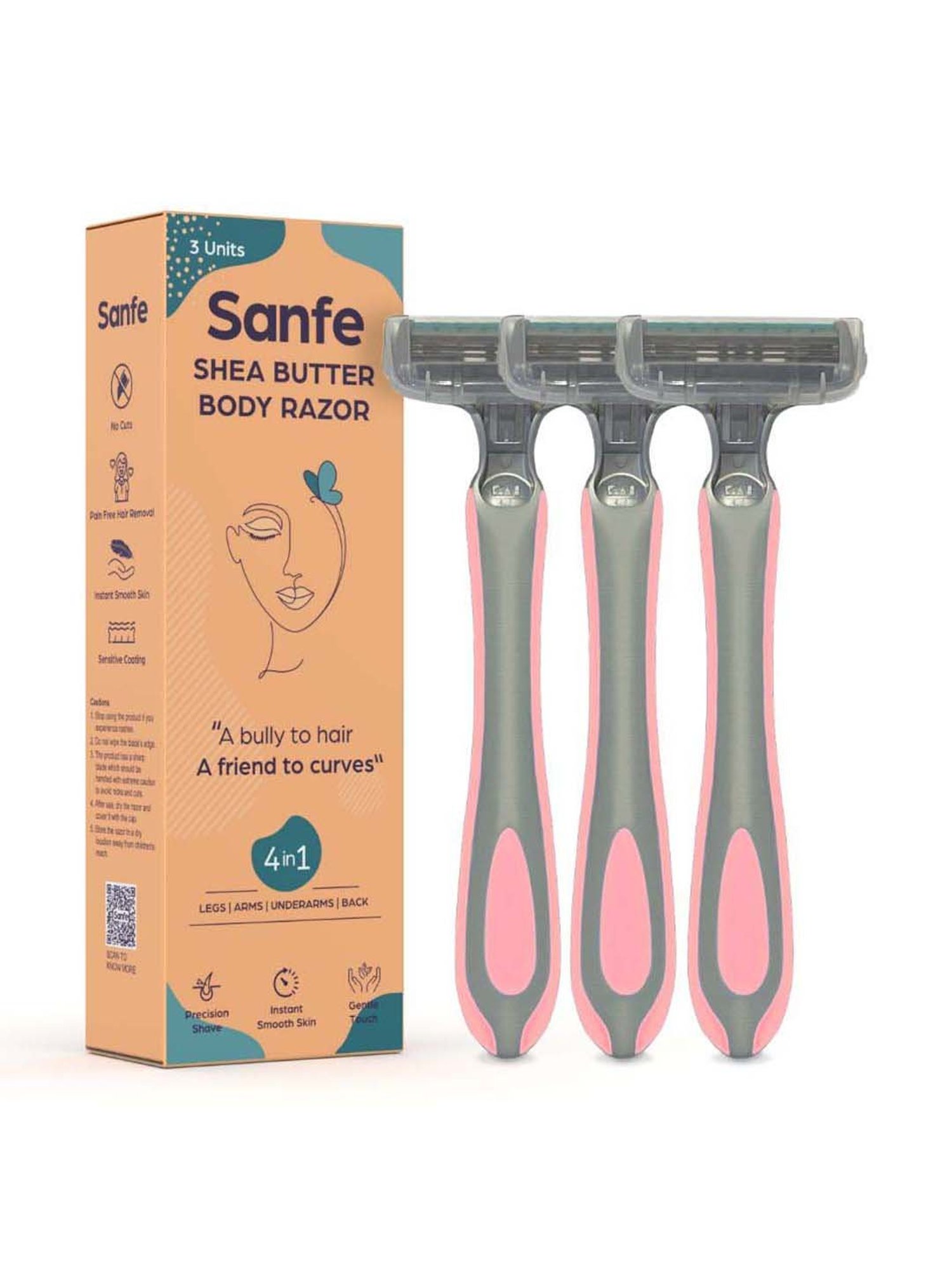 Shea Butter Body Razor Pack of 3 - 50 gm