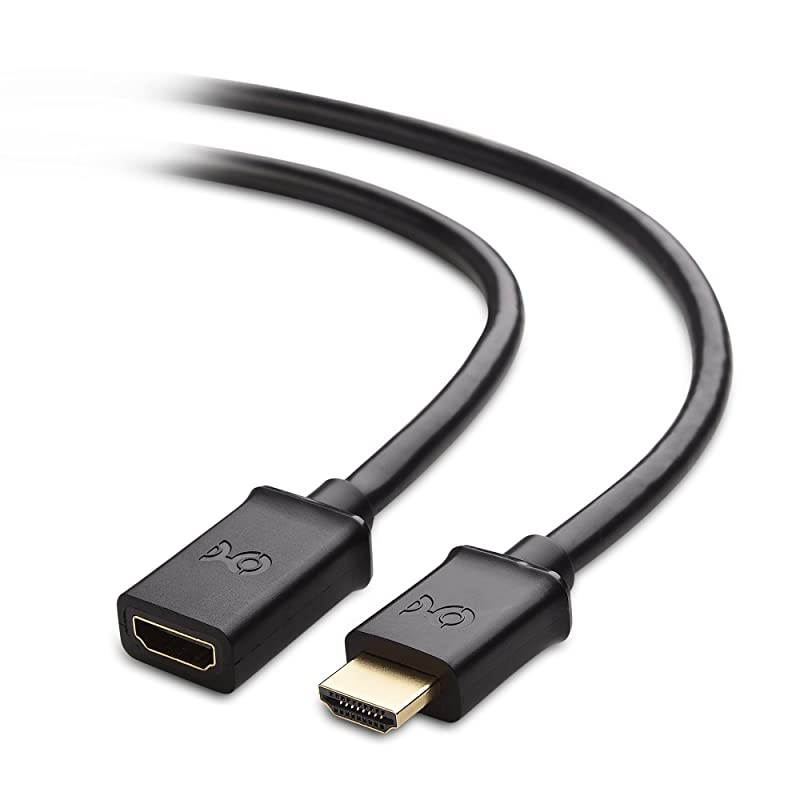2-Pack High Speed HDMI Extension (Male to Female HDMI Extender Cable) with Ethernet 6 Feet - 3D and 4K Resolution Ready