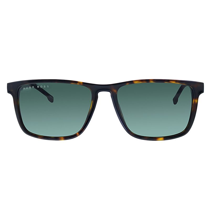 Hugo Boss 0921/S 086 Unisex Rectangle Sunglasses Dark Havana Black 55mm