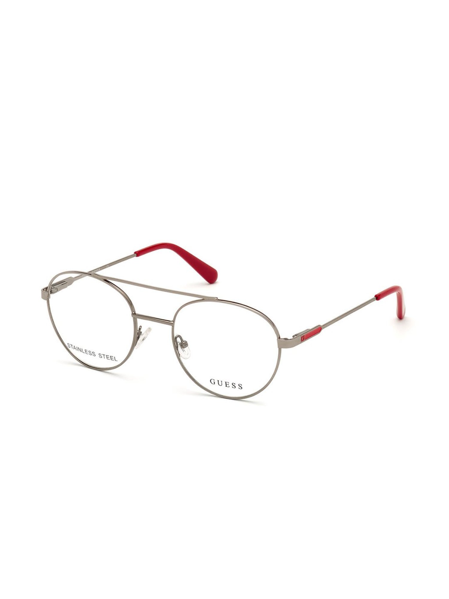 Guess Grey Oval Eye Frames for Men