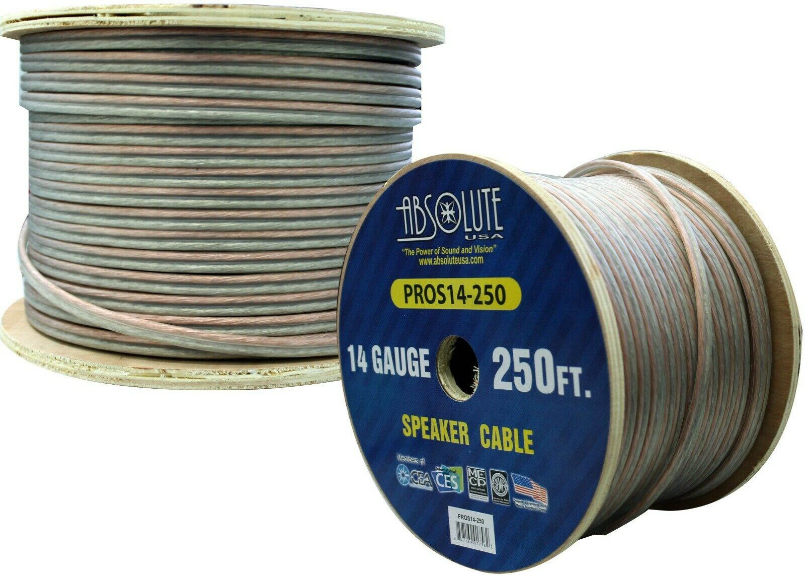 Absolute USA PROS14250 14 Gauge Speaker Wire
