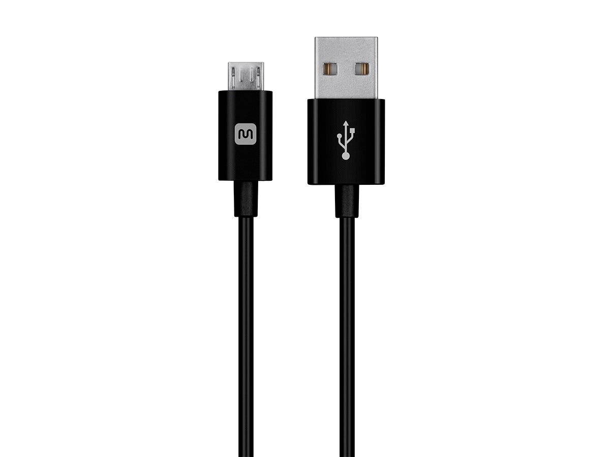 Monoprice USB-A to Micro B Cable - 10 Feet - Black, Polycarbonate Connector Heads, 2.4A, 22/30AWG - Select Series