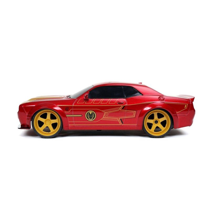 Jada Hollywood Rides R/C 2019 Dodge Challenger Widebody Hellcat Ironman - 1:16 Scale - Red