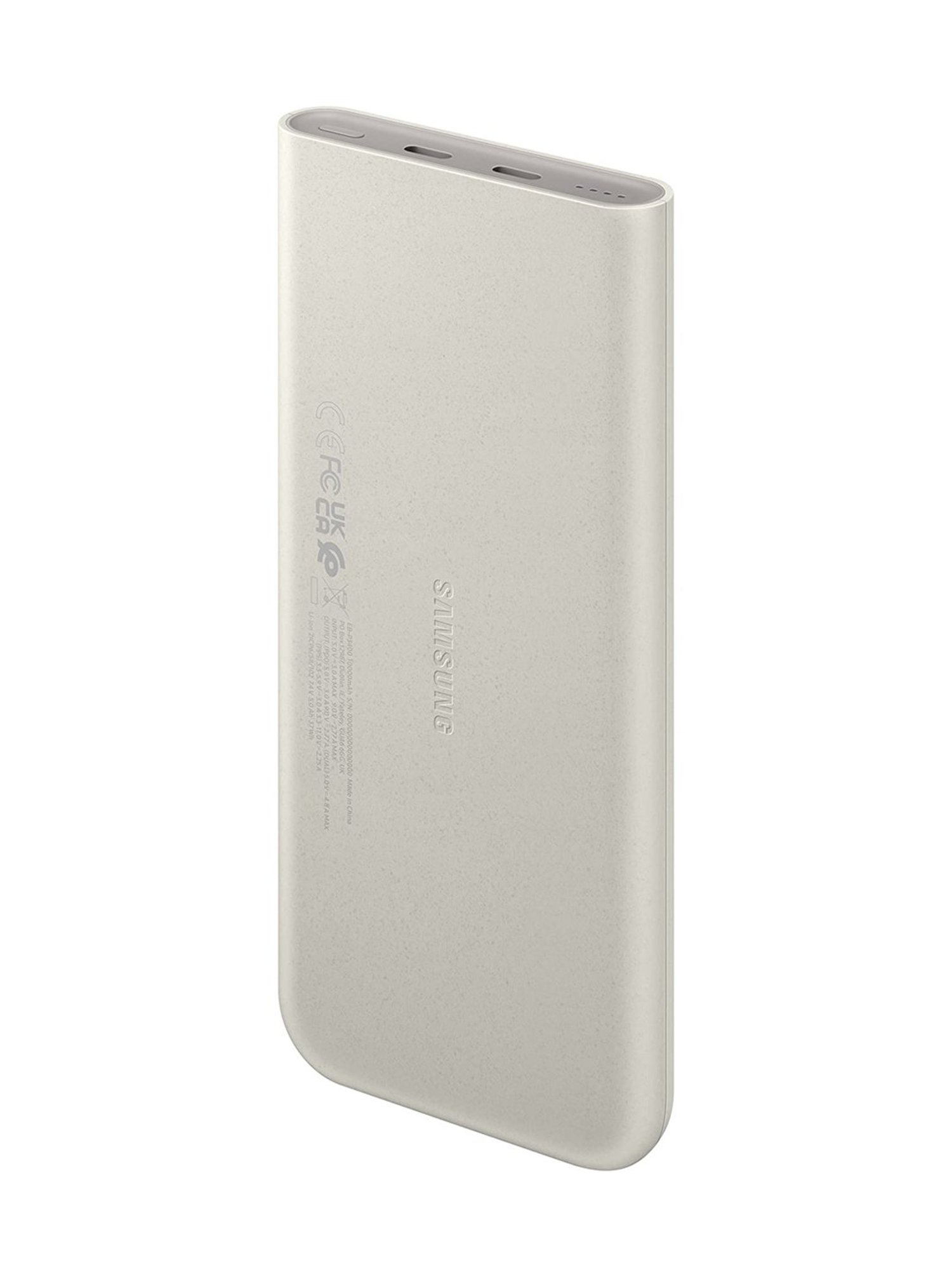 Samsung Galaxy 10000mAh Power Bank, 25W Fast Charging, Dual Output, Quick Charge (Beige)