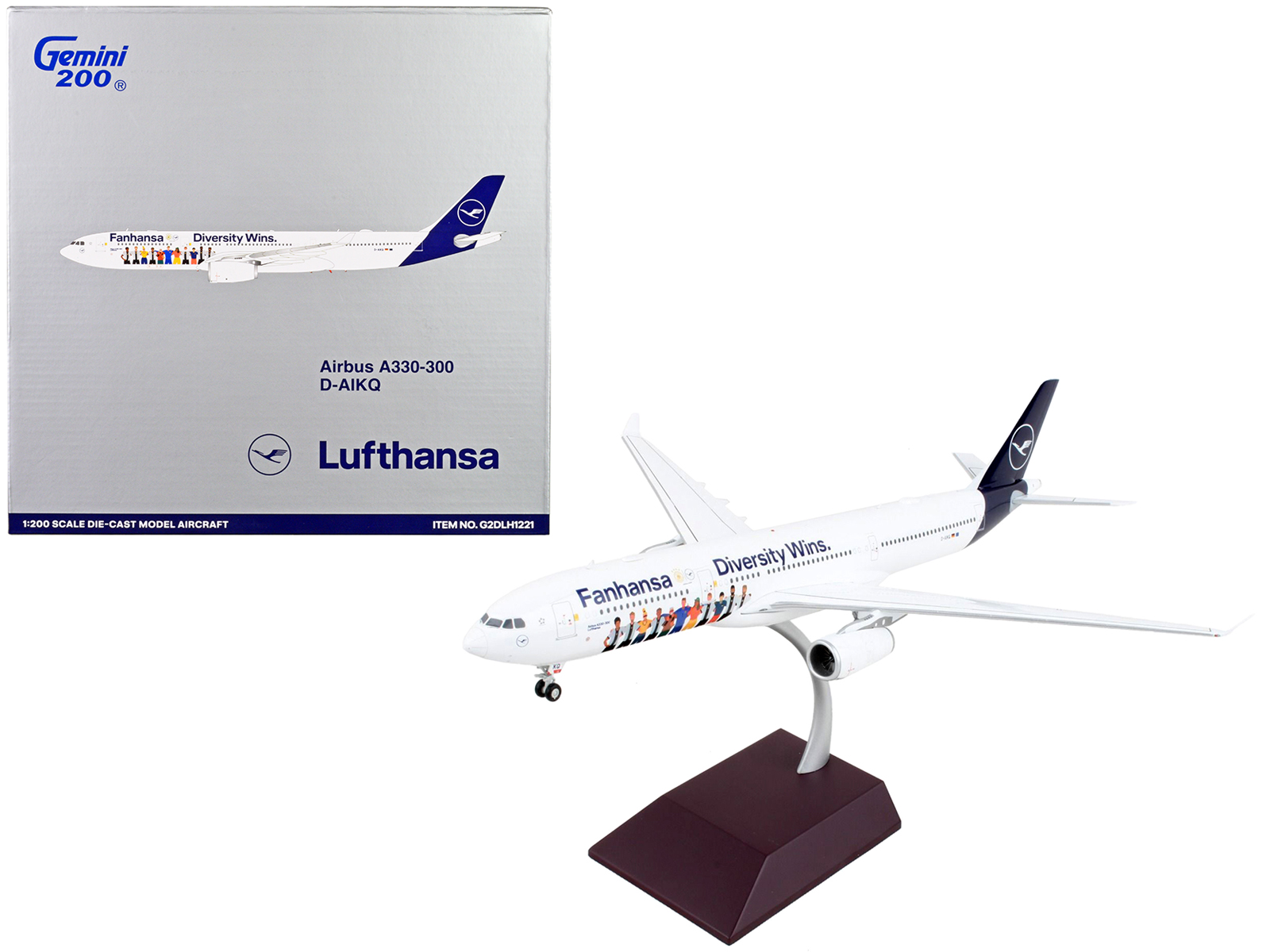 Airbus A321neo Commercial Aircraft "American Airlines" (N413AN) Gray with Striped Tail 1/400 Diecast Model Airplane by GeminiJets