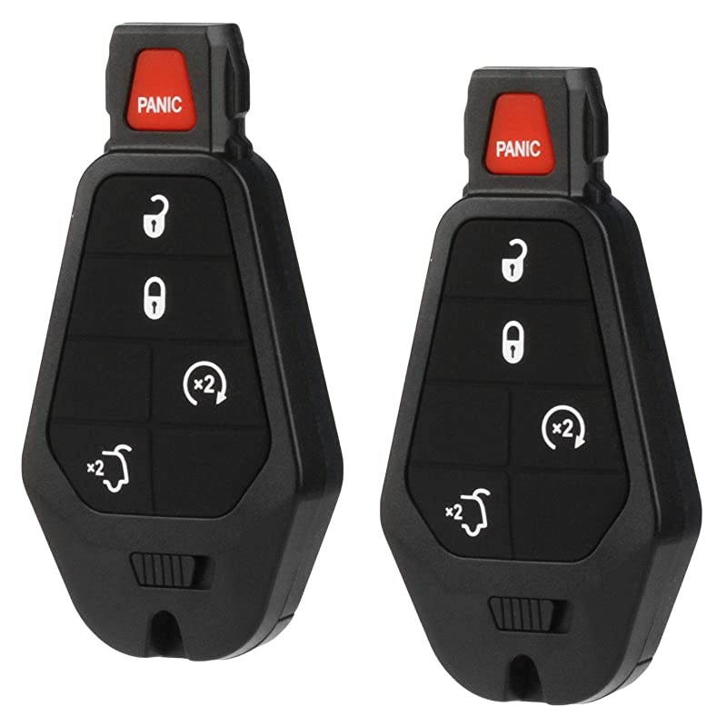 Fob fits Jeep Commander/Jeep Grand Cherokee less Entry Smart Remote (M3N5WY783X, IYZ-C01C), Set of 2