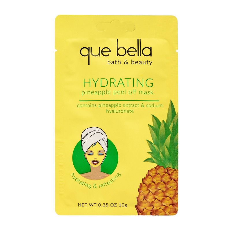 Que Bella Hydrating Pineapple Peel Off Face Mask - 0.35oz