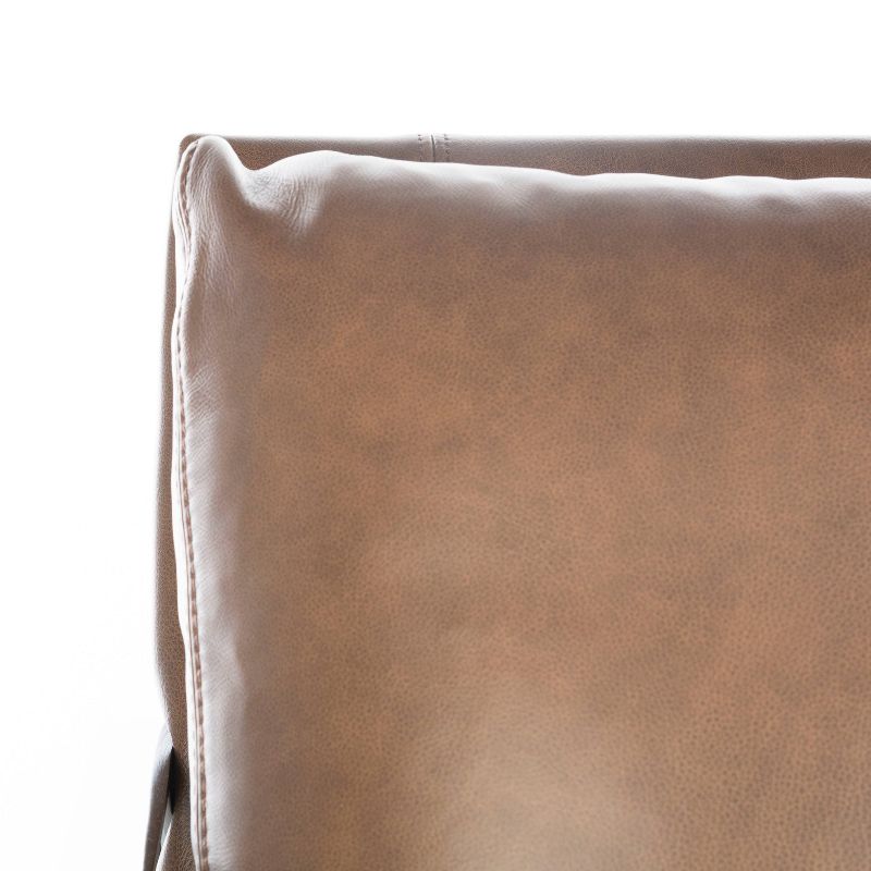 Esposito Metal Accent Chair Dark Brown/Silver - Safavieh