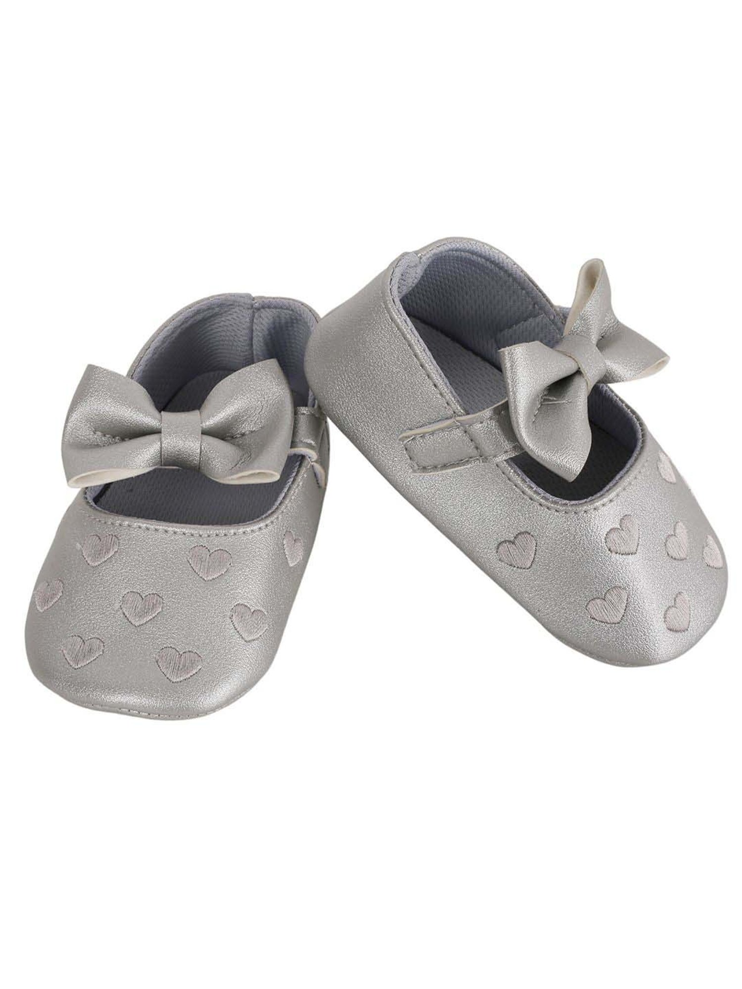 Baby Moo Kids Silver Casual Mary Jane Shoes