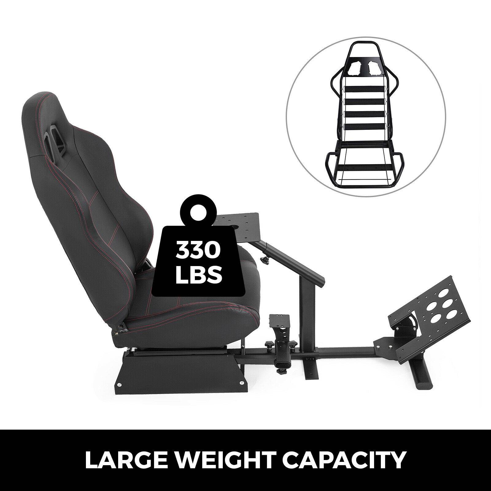 VEVOR Racing Simulator Cockpit Adjustable Driving Gaming Seat for PS3/4 Xbox G29 G920 PC Foldable Racing Chair with Gear Shift