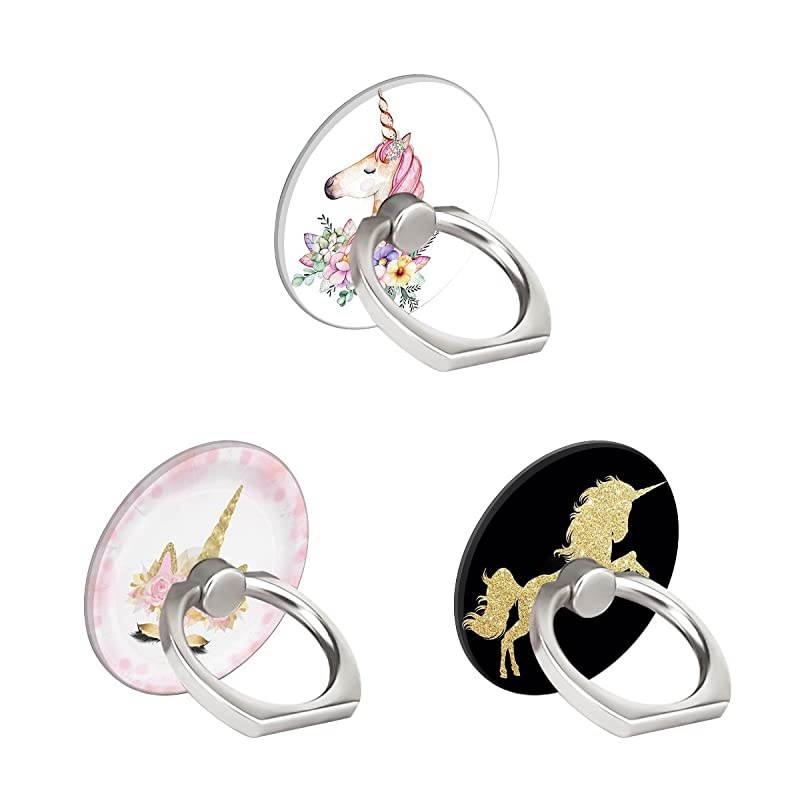 Pack-Ring Phone Holder Bracket Stand Kickstand for Smartphones,Tablets,Pads-Unicorn
