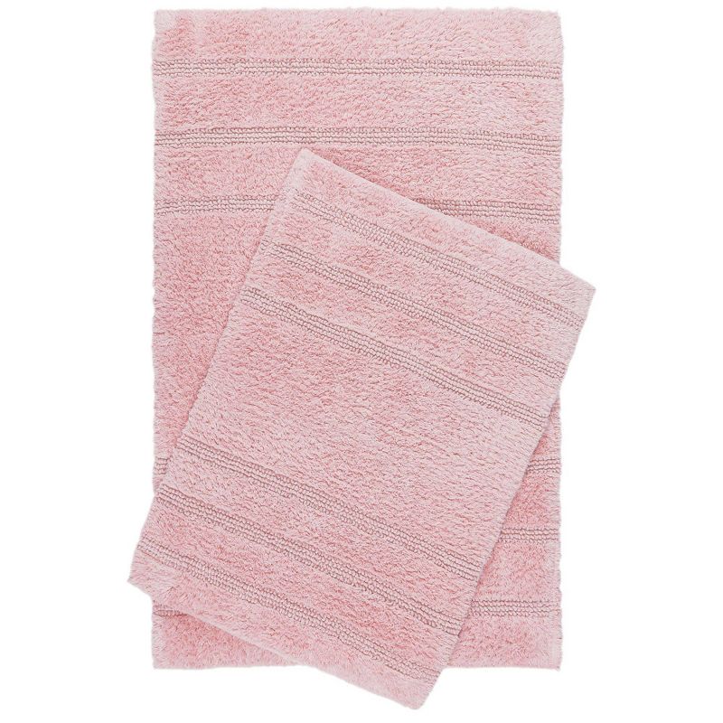 2pc Newton Oasis Bath Mat Set Blush - Nicole Miller