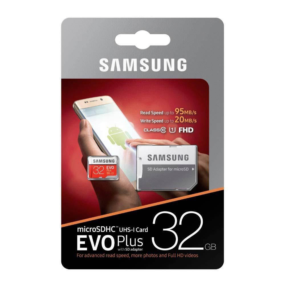 SAMSUNG EVO Plus 32GB microSDHC Memory Card Model MB-MC32G UHS-I/U1 Speed Up to 95MB/s
