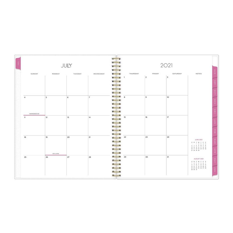 2021-22 Academic Planner 8.5" x 11" Flexible Cover Weekly/Monthly Wirebound Rose - The Home Edit