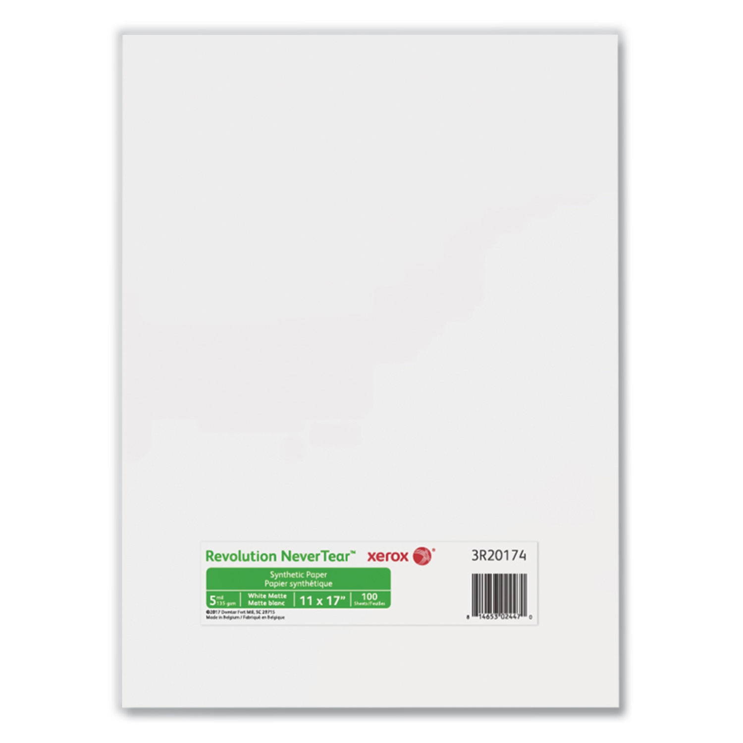XEROX 3R20174 5 mil Matte White Photo Paper