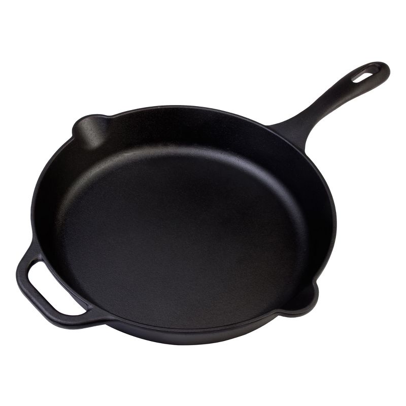 Victoria Seasoned Cast Iron Skillet 12" Black