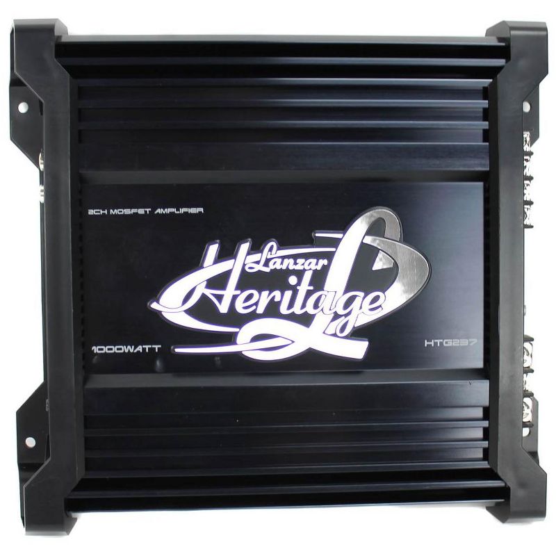 Lanzar HTG237 1000W Mono MOSFET Car Audio Power Amplifier Amp Stereo with 2 Ohm