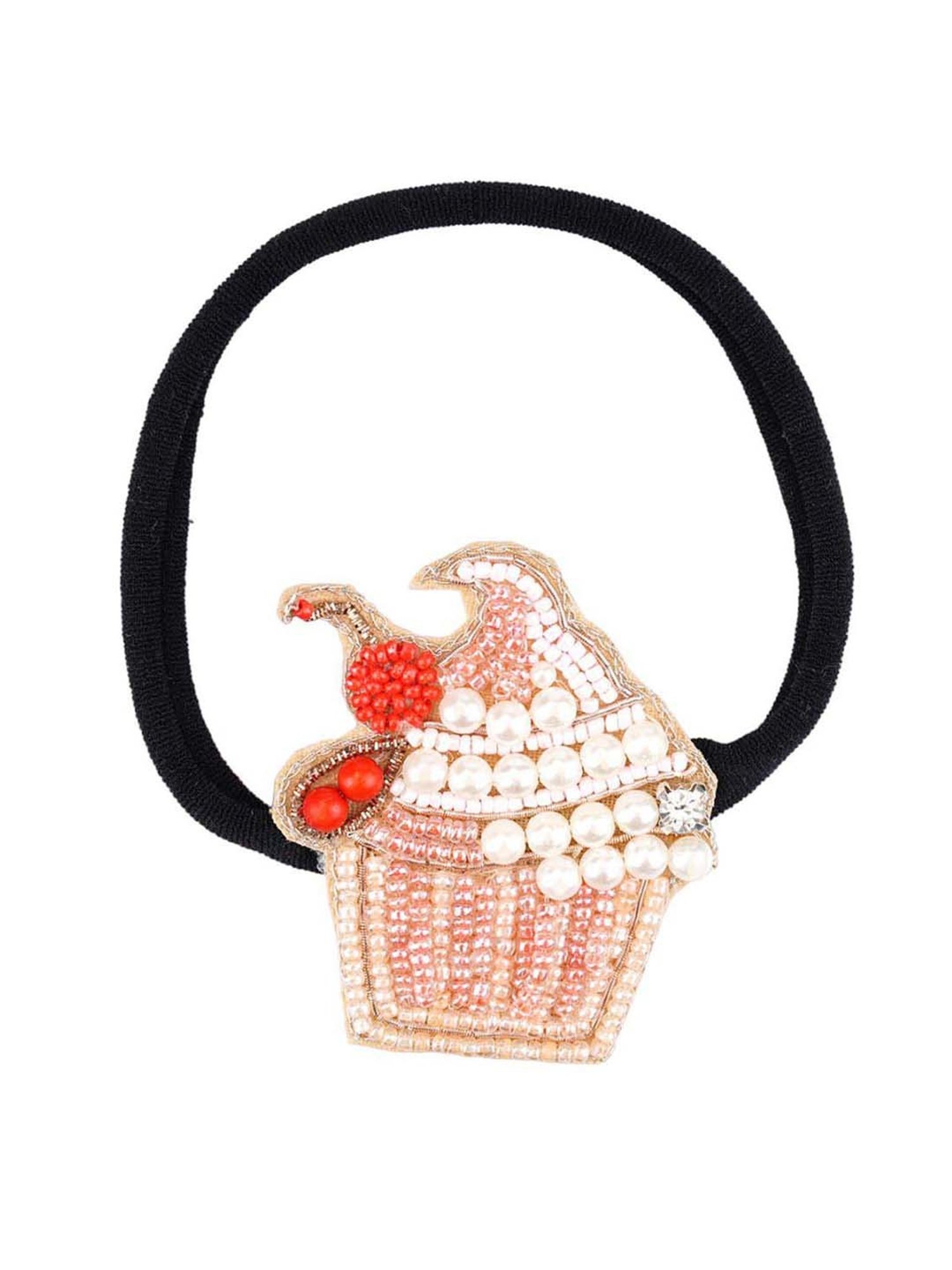 Choko Pink Embellished Hair Band