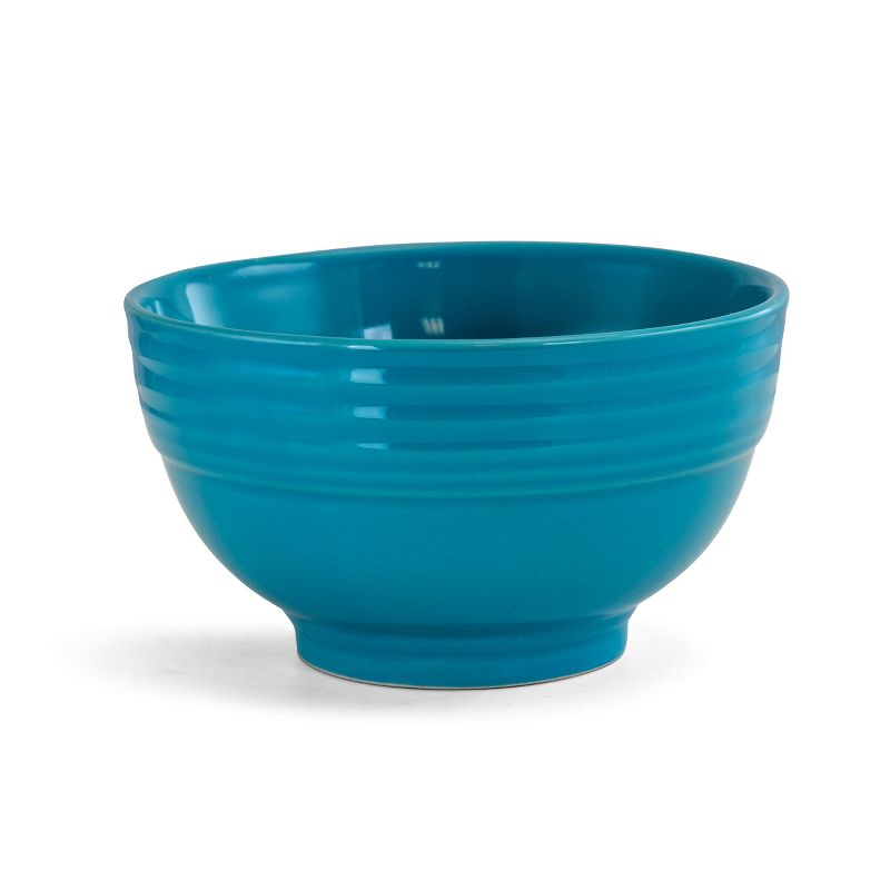 Gibson Plaza Cafe 8 Piece 6" Bowl Set in Turquoise
