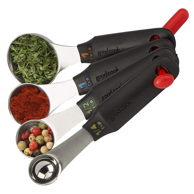 Good Cook Touch 4-Piece Stainless Steel Measuring Spoons Set