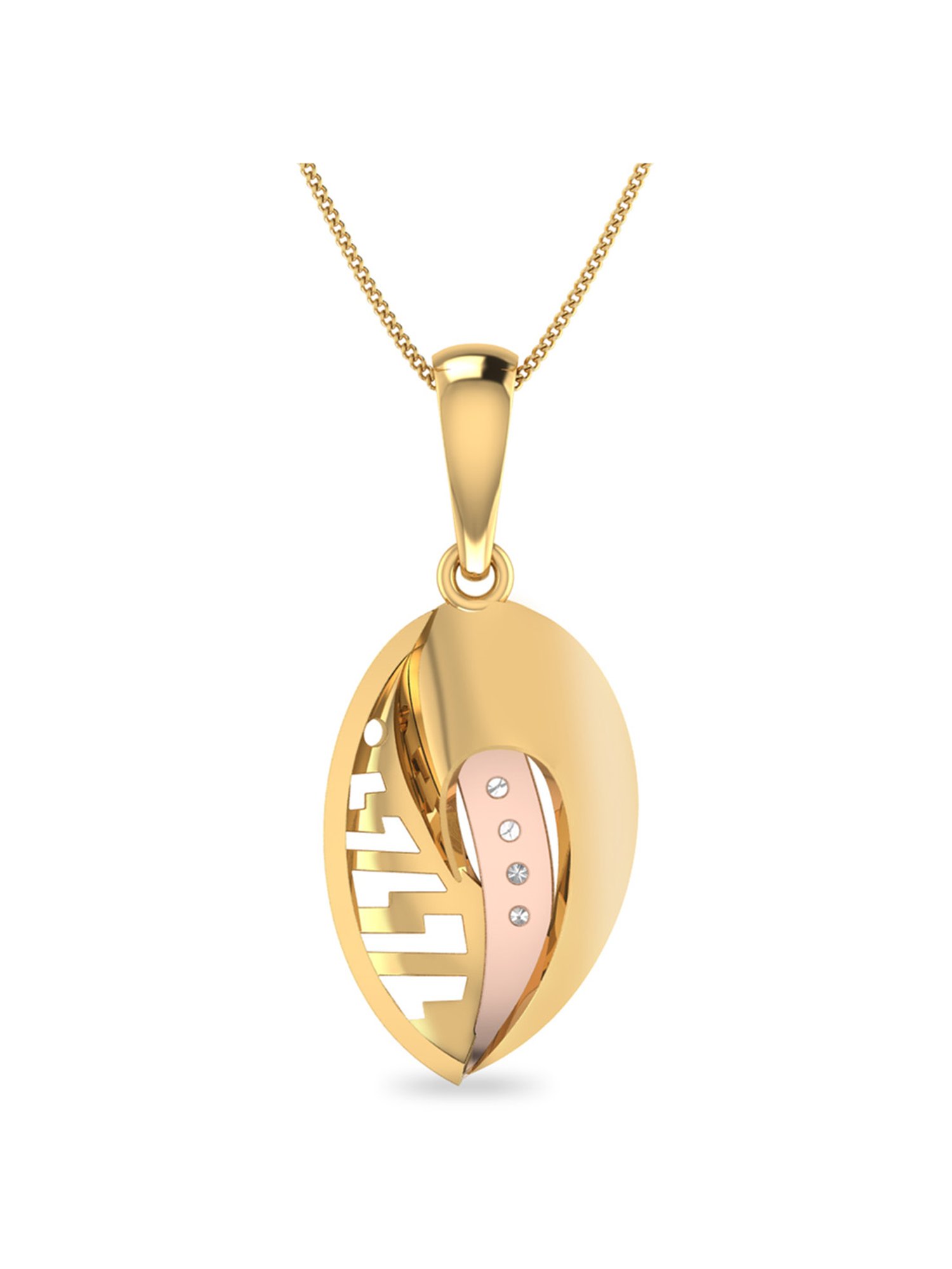 PC Jeweller Keiran 18k Gold Pendant without Chain for Women