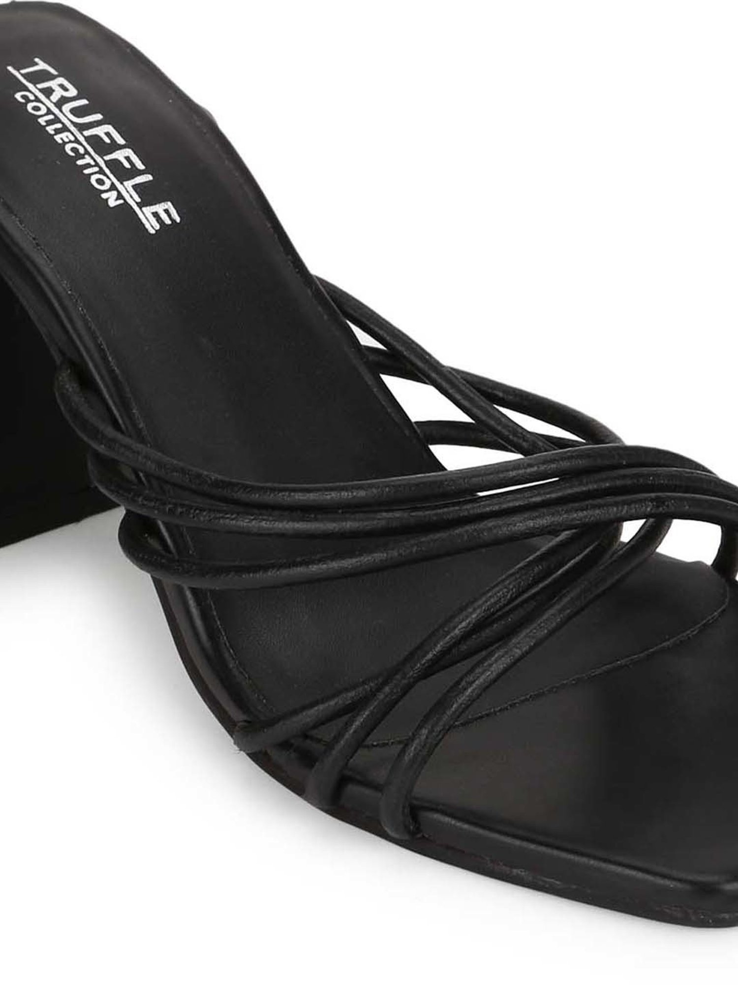 Truffle Collection Women's Black Gladiator Sandals