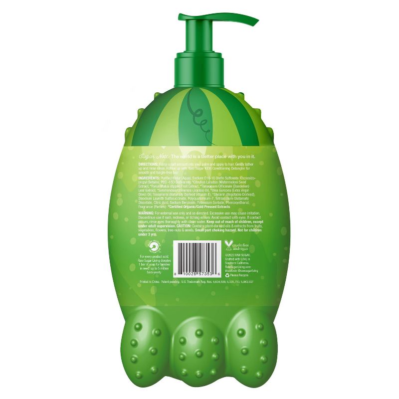 Raw Sugar Kids' 2-in-1 Watermelon + Apple Shampoo & Conditioner - 12 fl oz