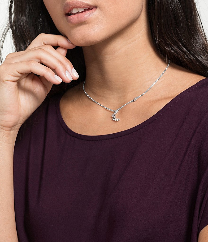 Swarovski Moonsun Crystal Cluster Pendant Necklace