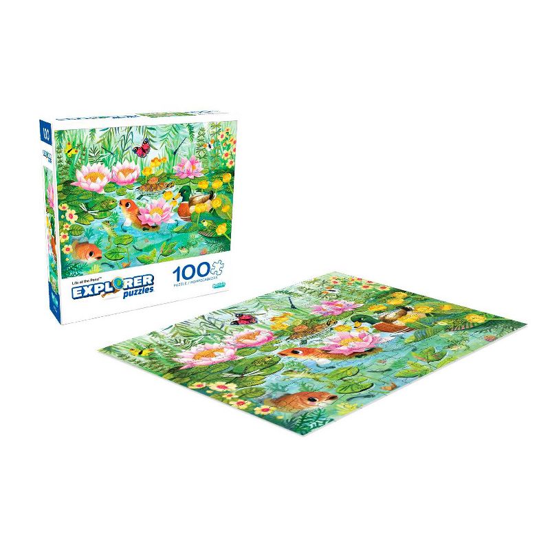 Buffalo Games Explorer: Life at the Pond Jigsaw Puzzle - 100pc