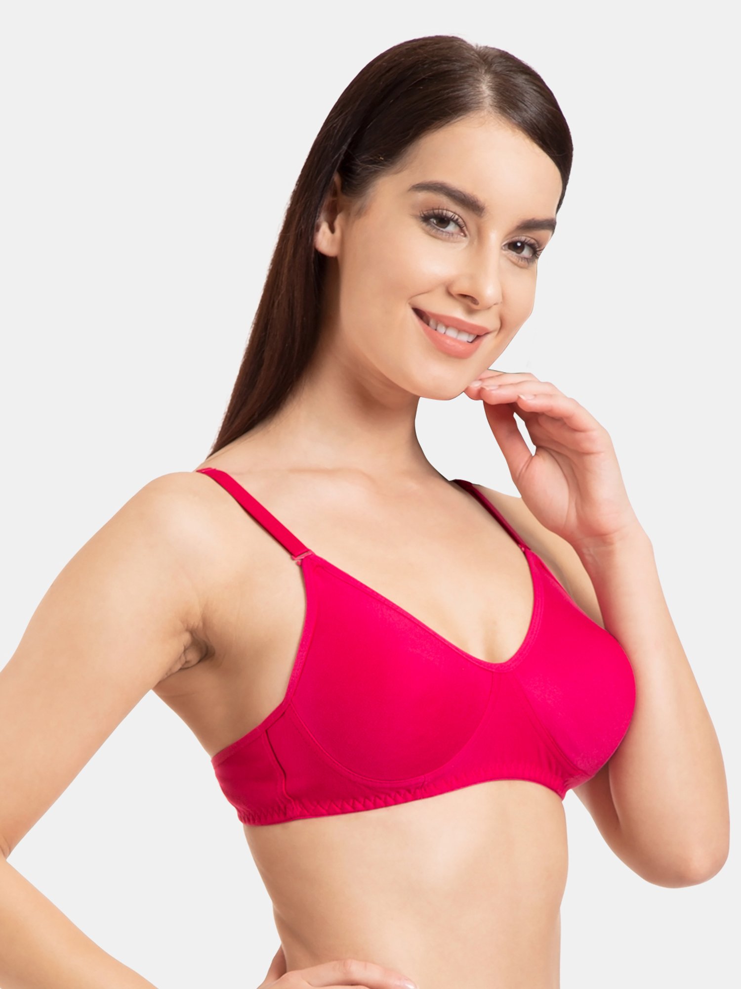 Tweens Dark Pink Non Wired Non Padded T-Shirt Bra