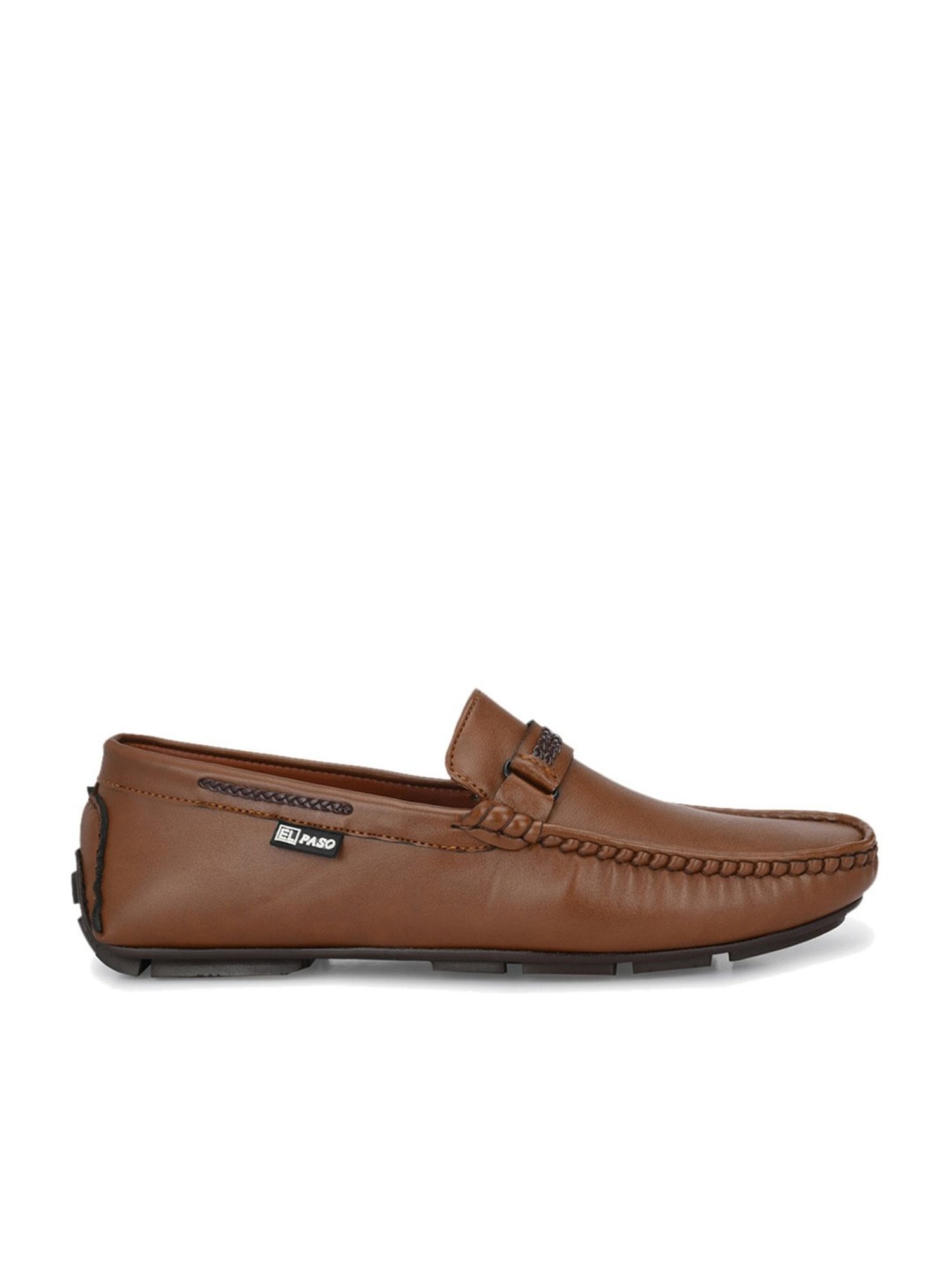 El Paso Men's Tan Casual Loafers
